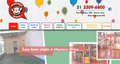 Desktop Screenshot of macacodisse.com.br